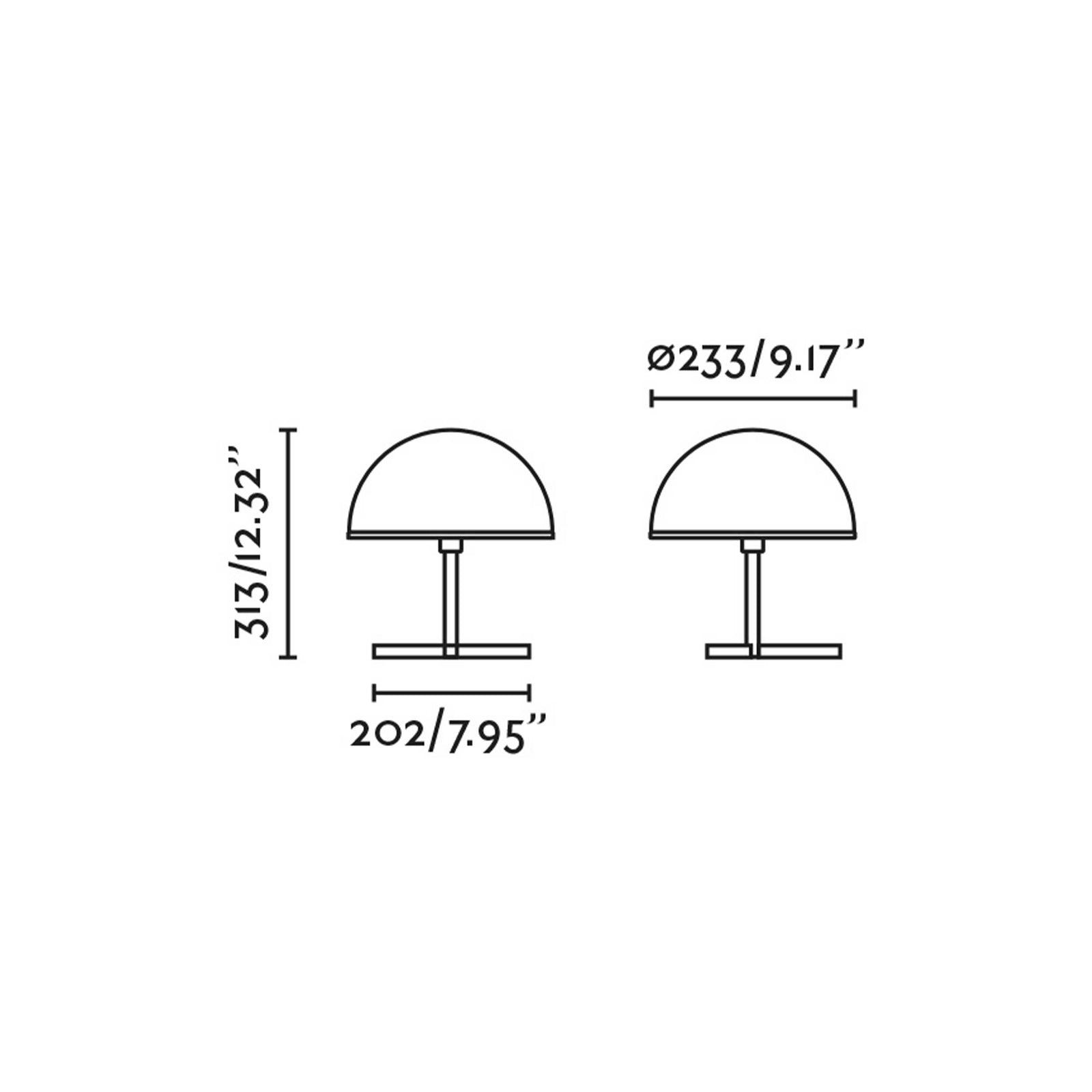 Namizna svetilka Faro Dome S E27