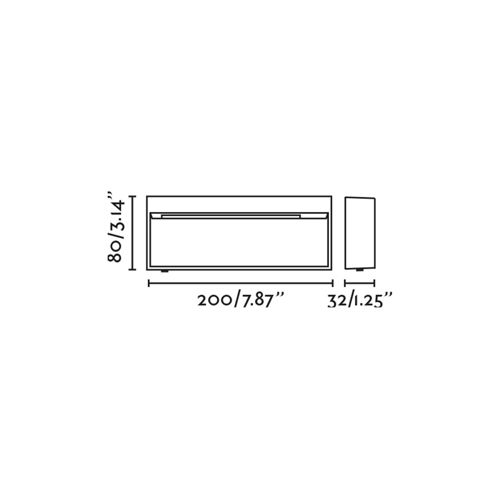 Faro Dune LED pravokotna stenska zunanja svetilka IP65