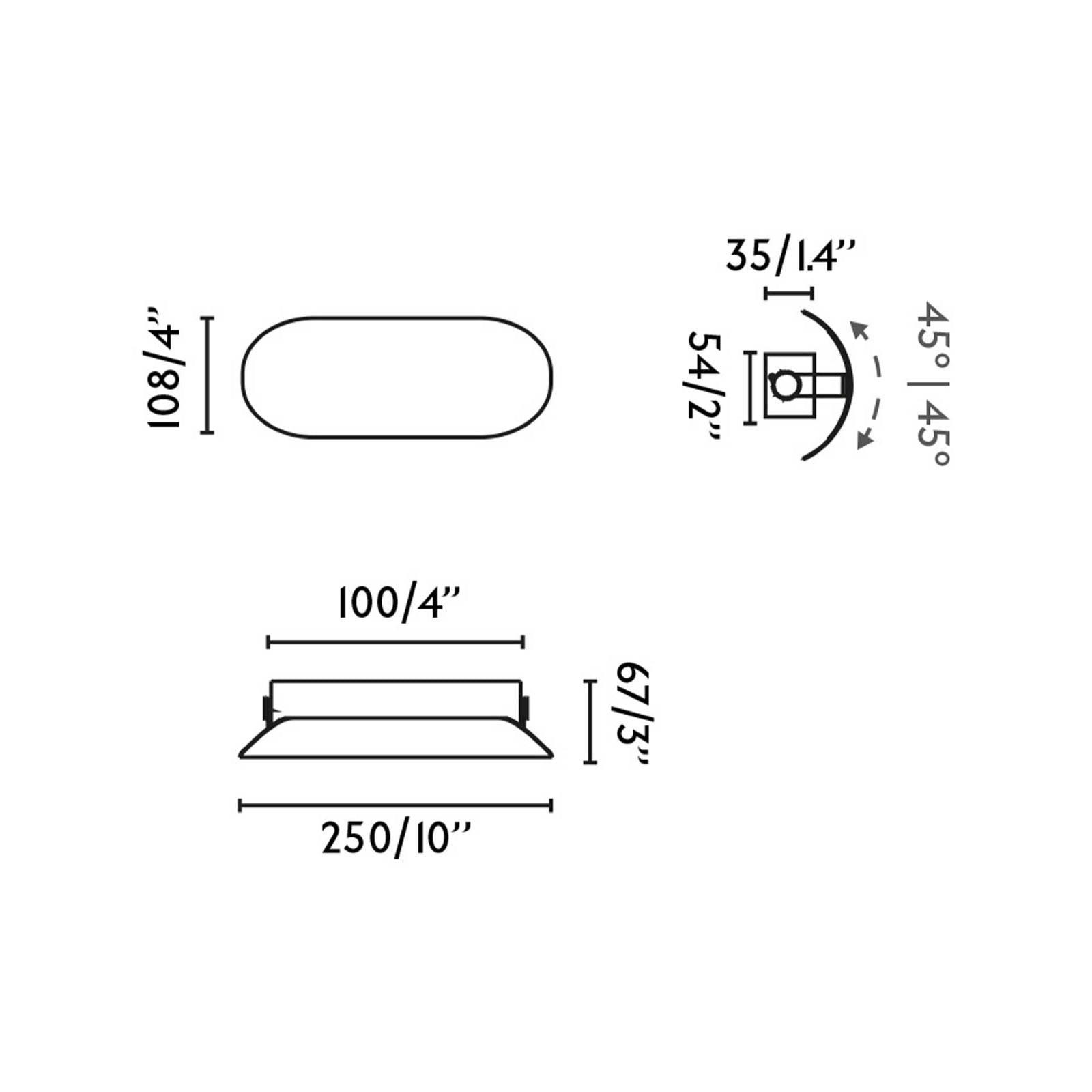 Faro Novo LED stenska ambientalna svetilka
