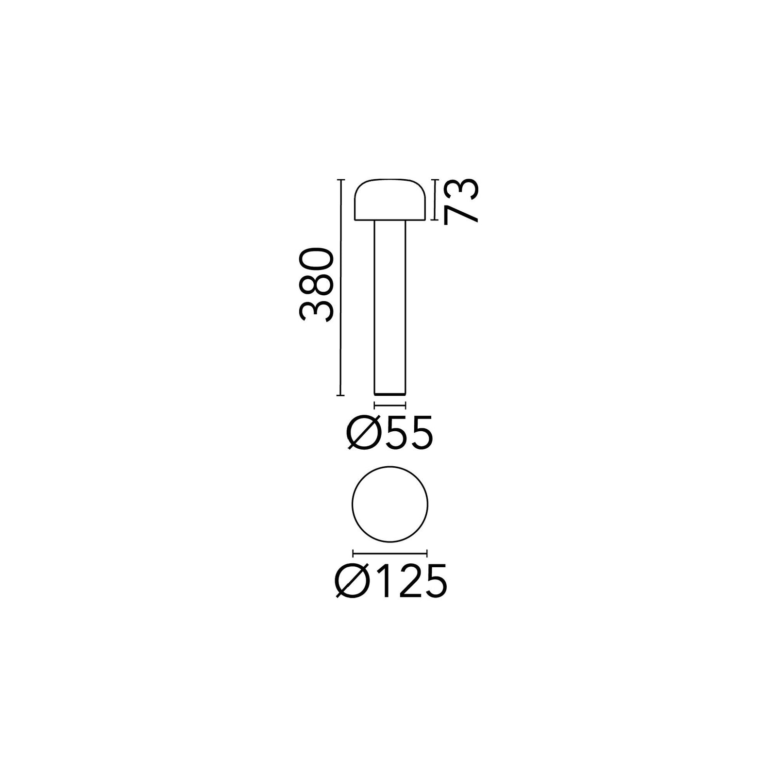 Flos Bellhop LED sloupkové svítidlo 380mm