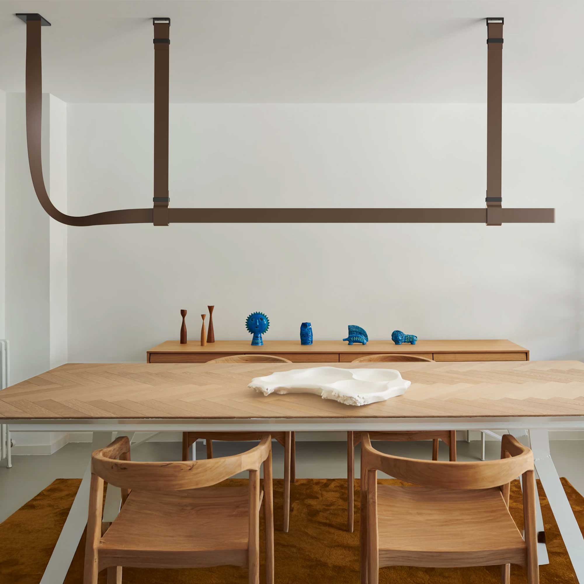 Flos Belt LED závěsné kožené svítidlo