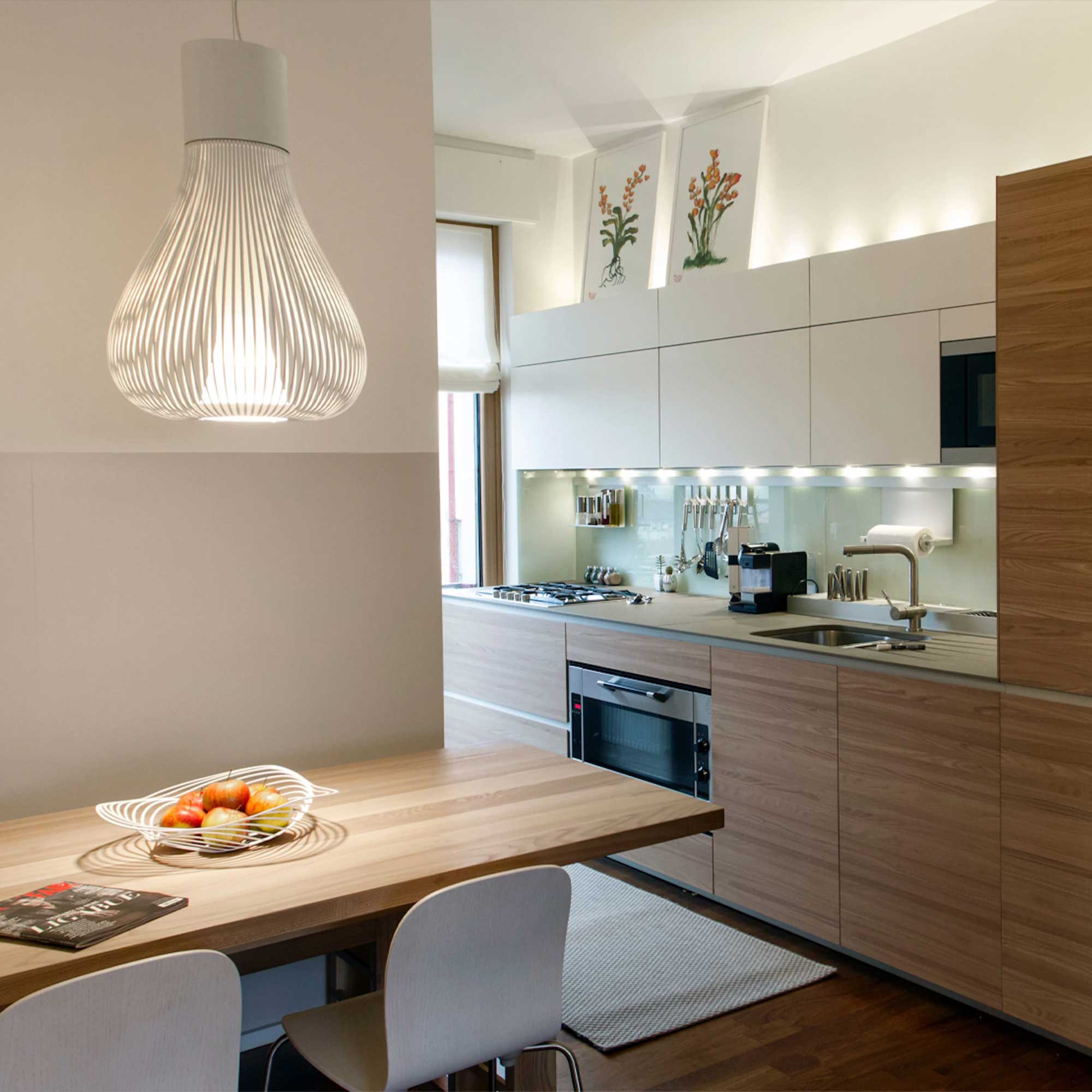 Flos Chasen E27 závěsné skleněné svítidlo