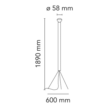 Flos Luminator E27 ikonická stojací lampa