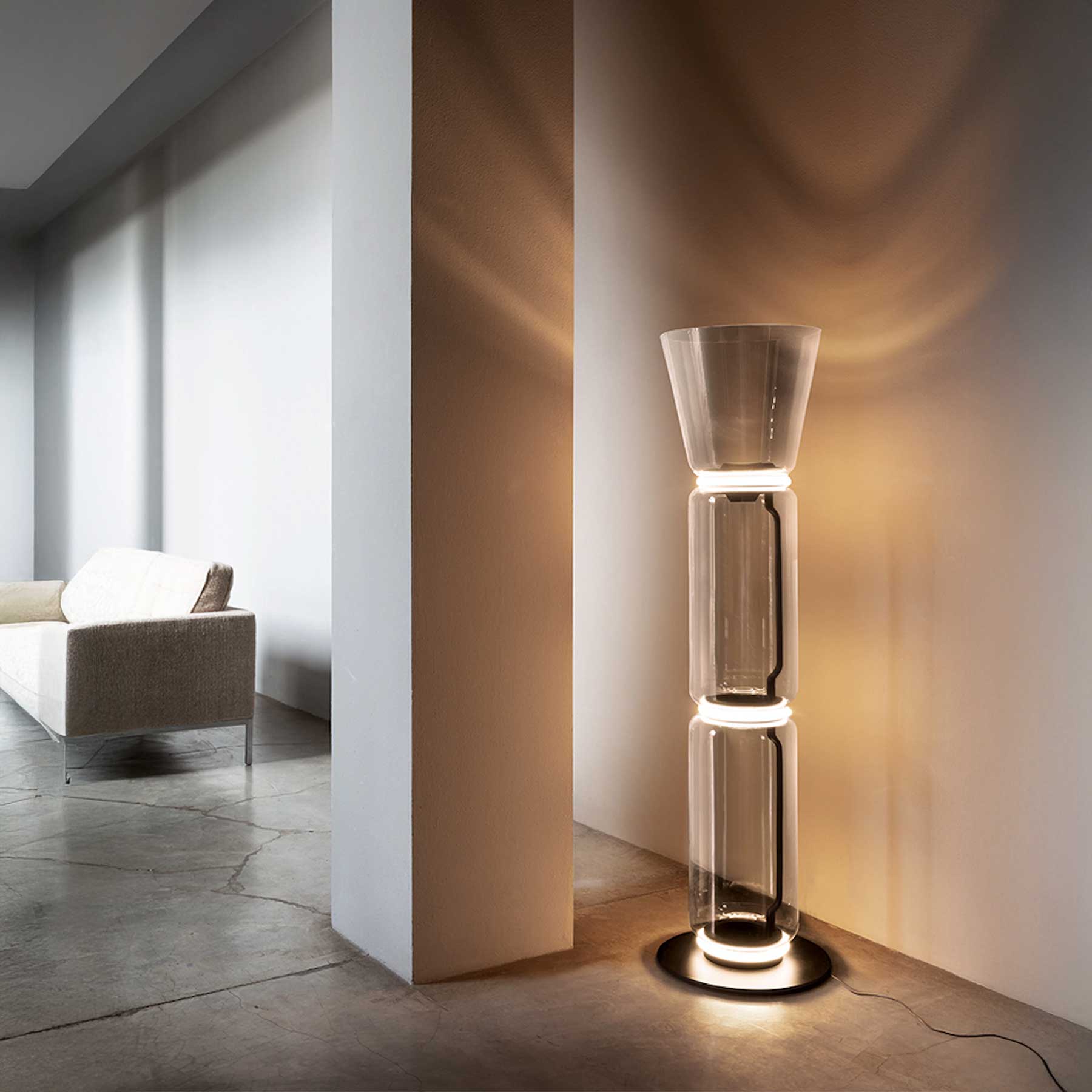 Flos Noctambule LED stojací skleněné svítidlo