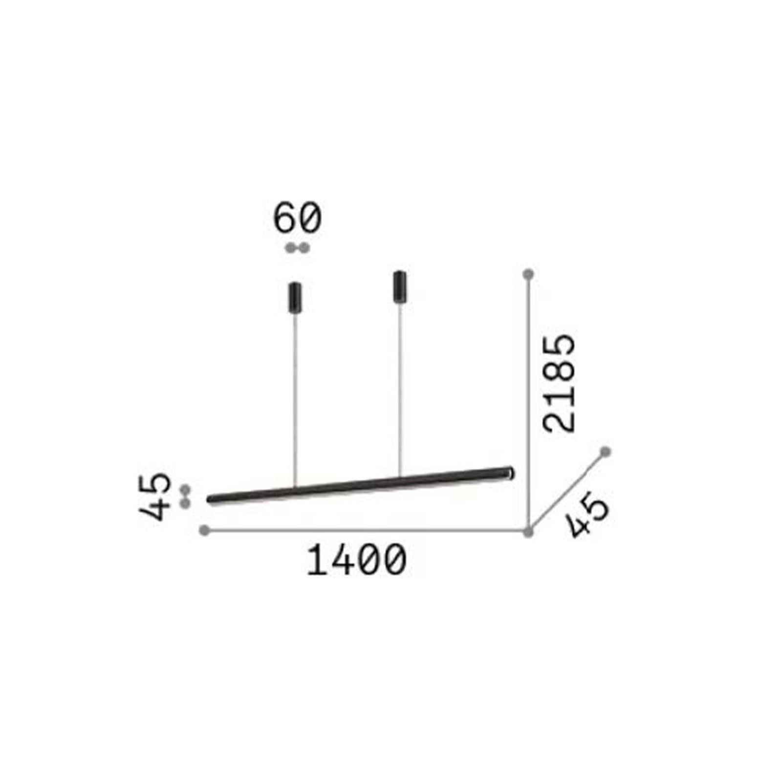 Ideal lux Dorica LED viseča linearna svetilka