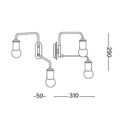 Stenska svetilka Ideal lux Triumph E27