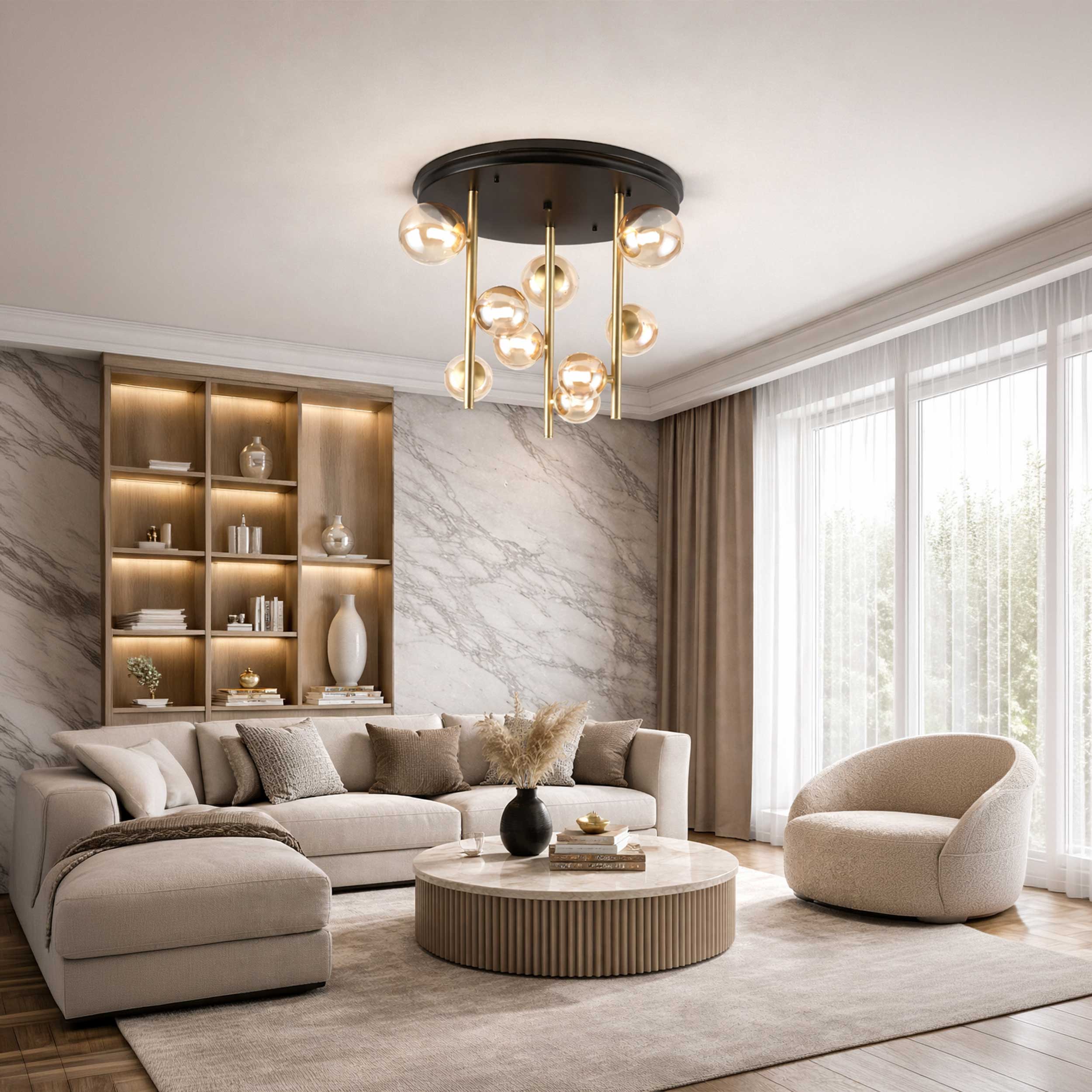 Ideal lux Perlage G9 viseča stropna svetilka