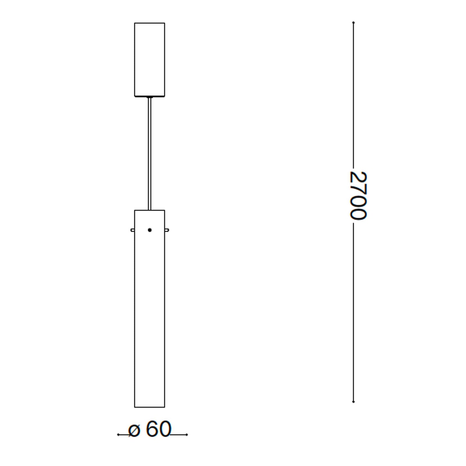 Ideal lux Flam LED viseča svetilka