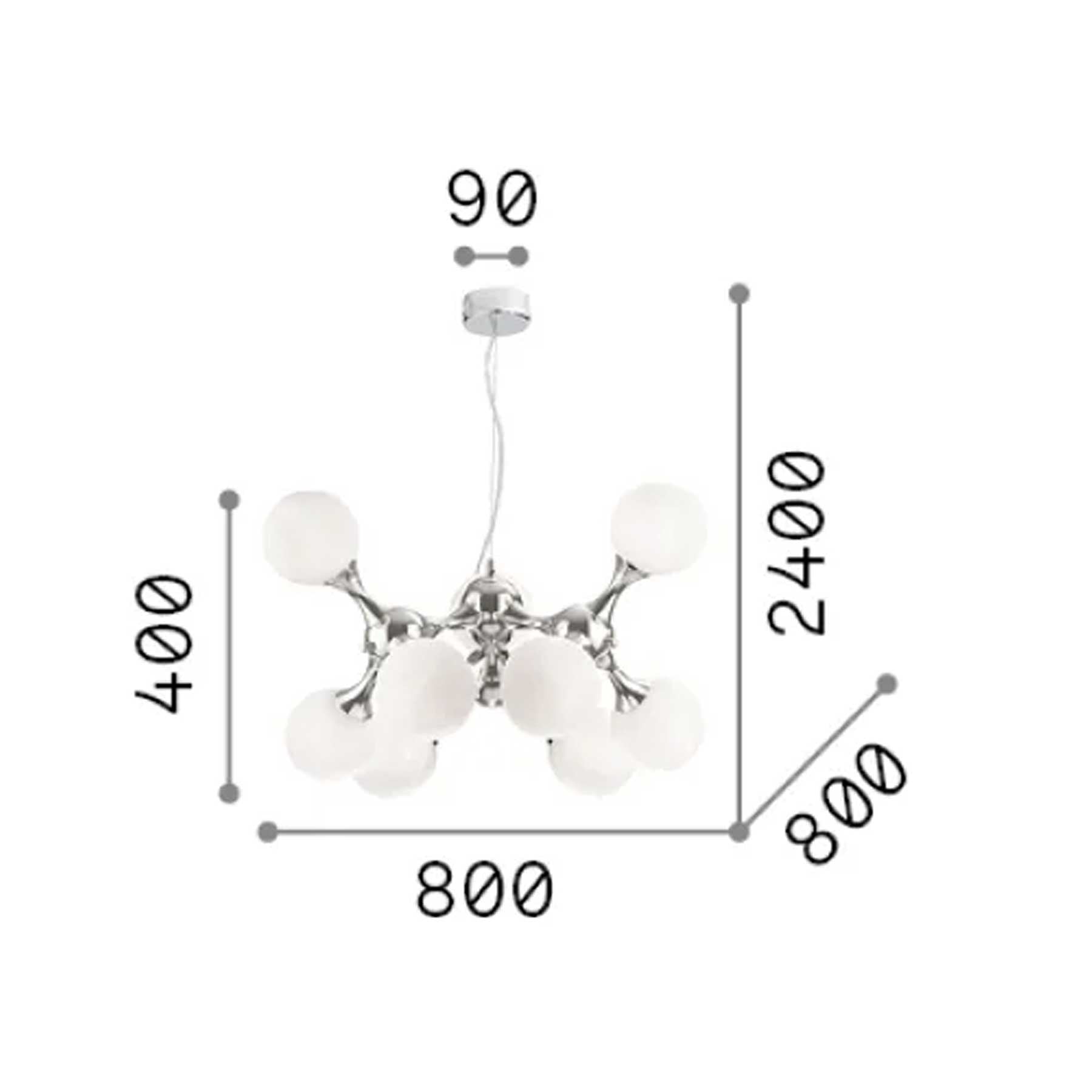 Ideal lux Nodi E14 závěsné svítidlo