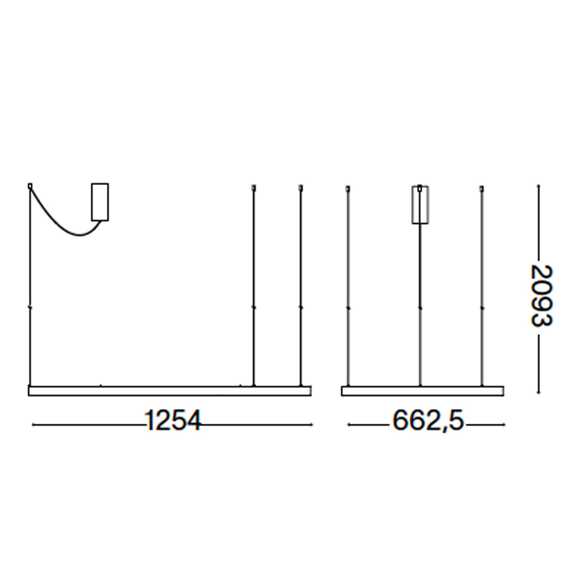 Ideal lux Waves LED viseča svetilka