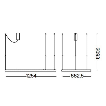 Ideal lux Waves LED viseča svetilka