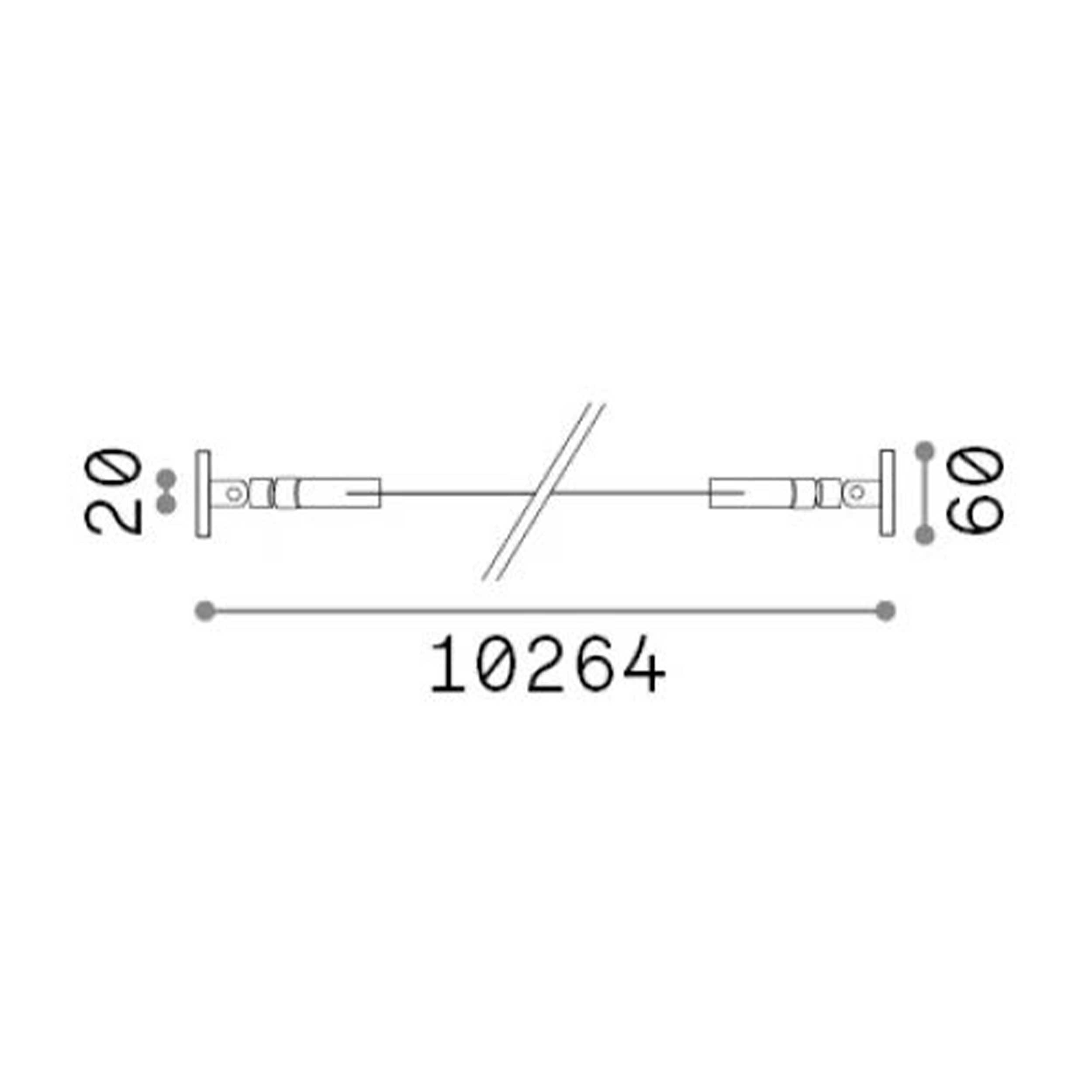 Ideal lux Tesi fleksibilen aluminijast profil za trak LED