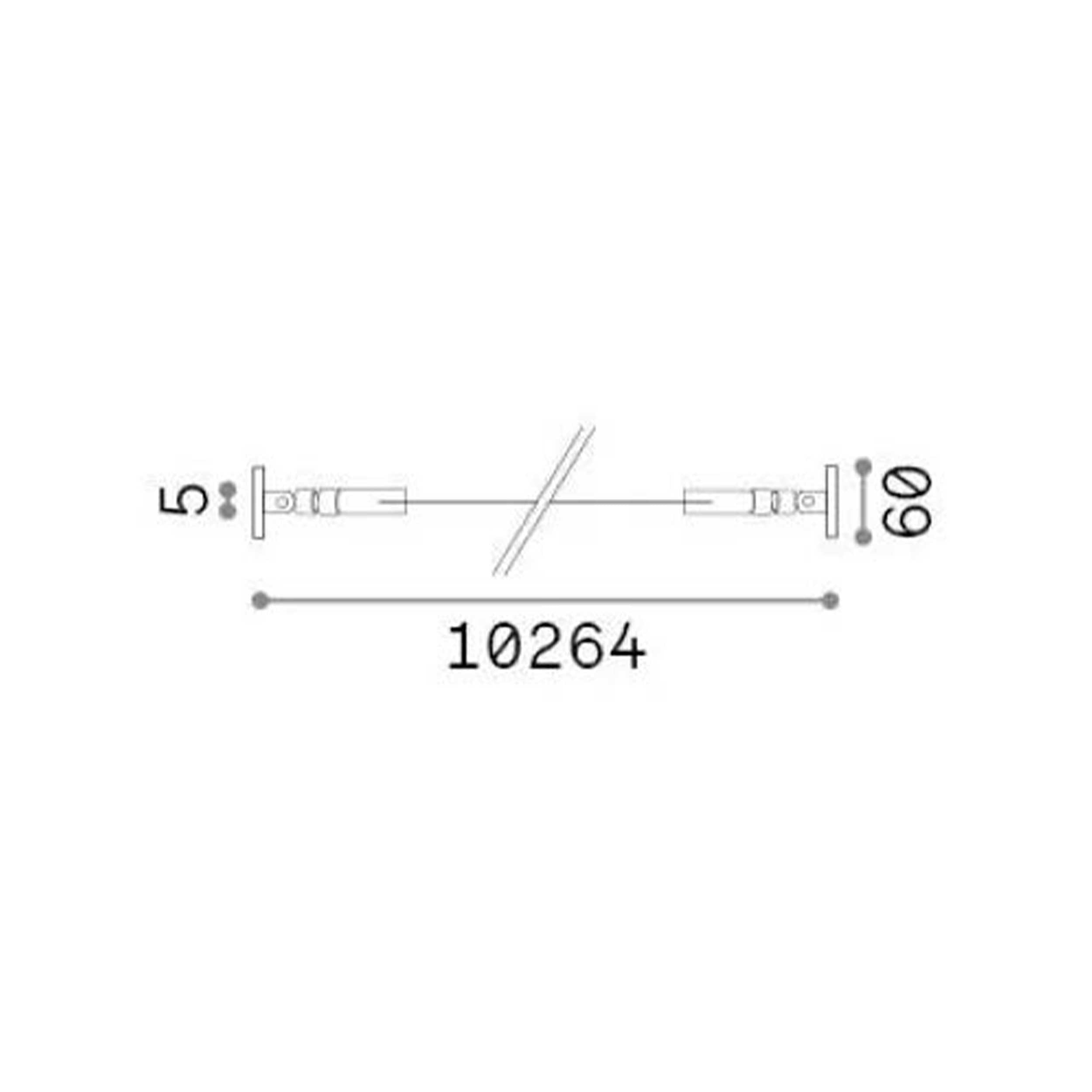 Ideal lux Tesi fleksibilen aluminijast profil za trak LED