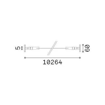 Ideal lux Tesi fleksibilen aluminijast profil za trak LED