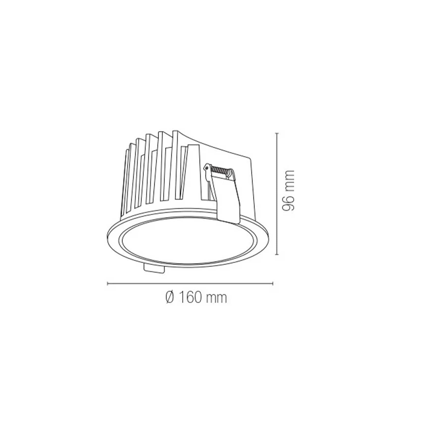 Intec Quantum LED zápustné svítidlo IP44