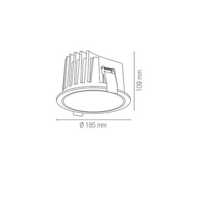 Intec Quantum LED zápustné svítidlo IP44