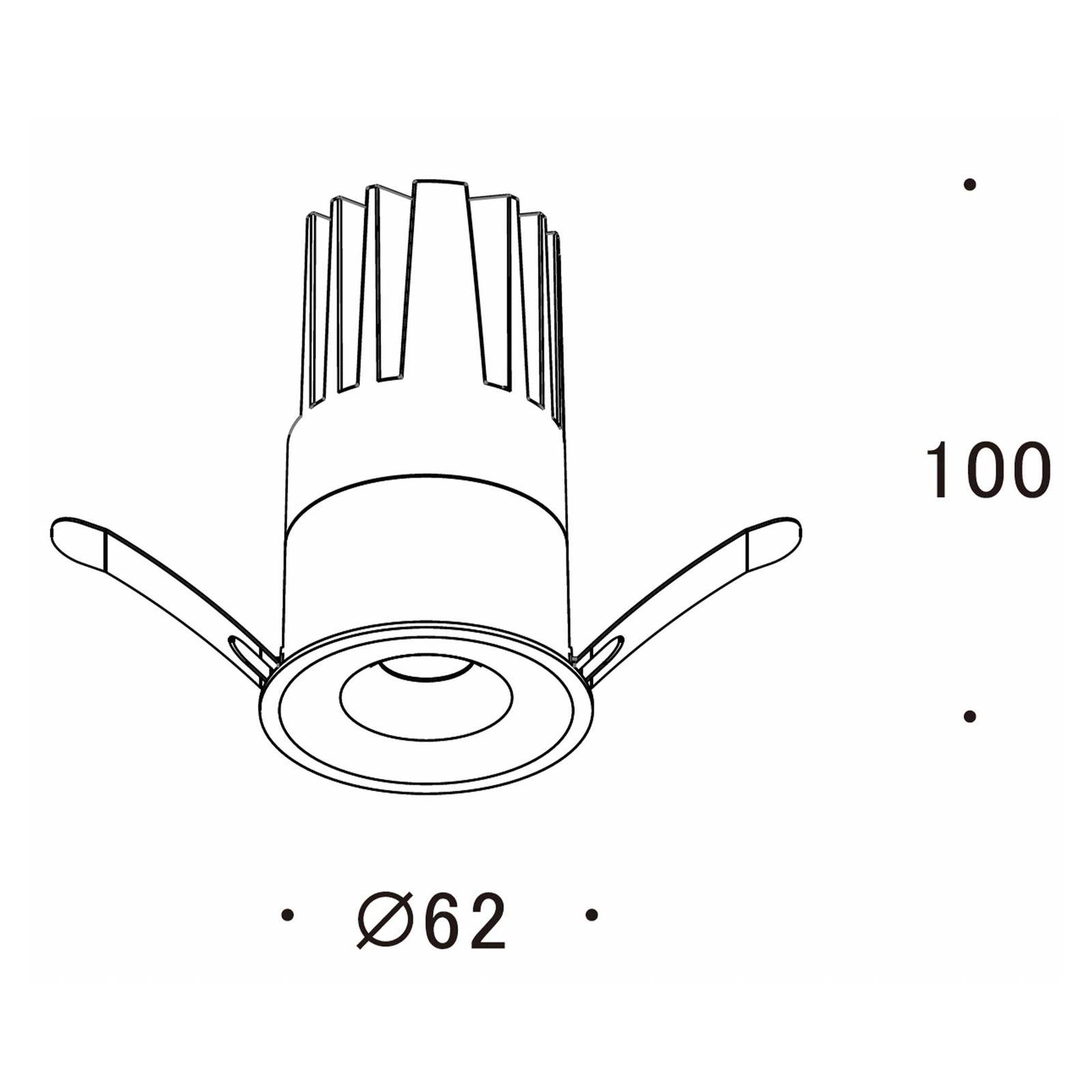 Intra L LED zápustné svítidlo Ra>90