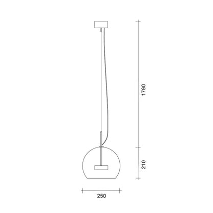 Lucis Omnia Glass LED závěsné svítidlo