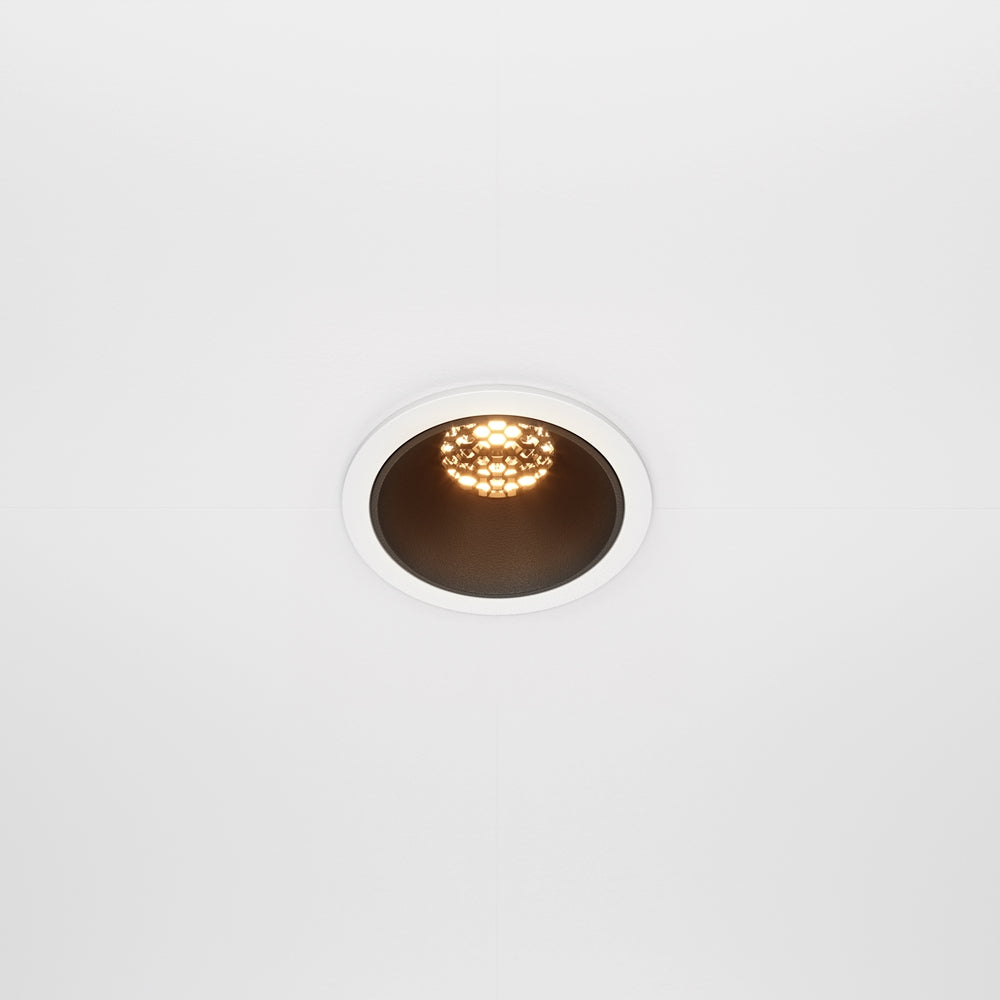 Maytoni downlight Alfa LED 36° vgradna okrogla svetilka, črna