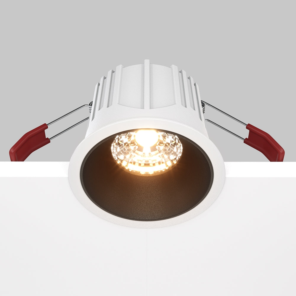 Maytoni downlight Alfa LED 36° vgradna okrogla svetilka, črna