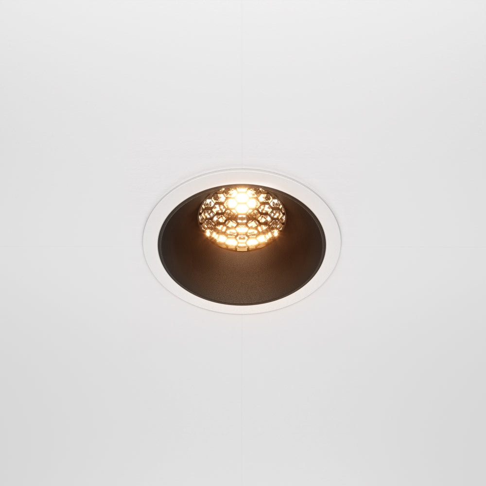 Maytoni downlight Alfa LED 36° vgradna okrogla svetilka, črna