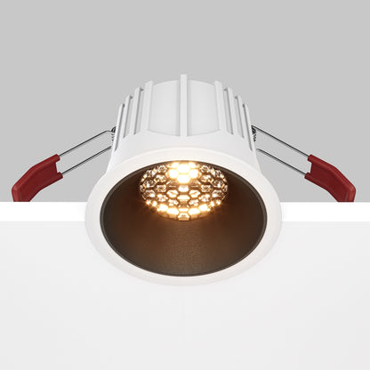 Maytoni downlight Alfa LED 36° vgradna okrogla svetilka, črna