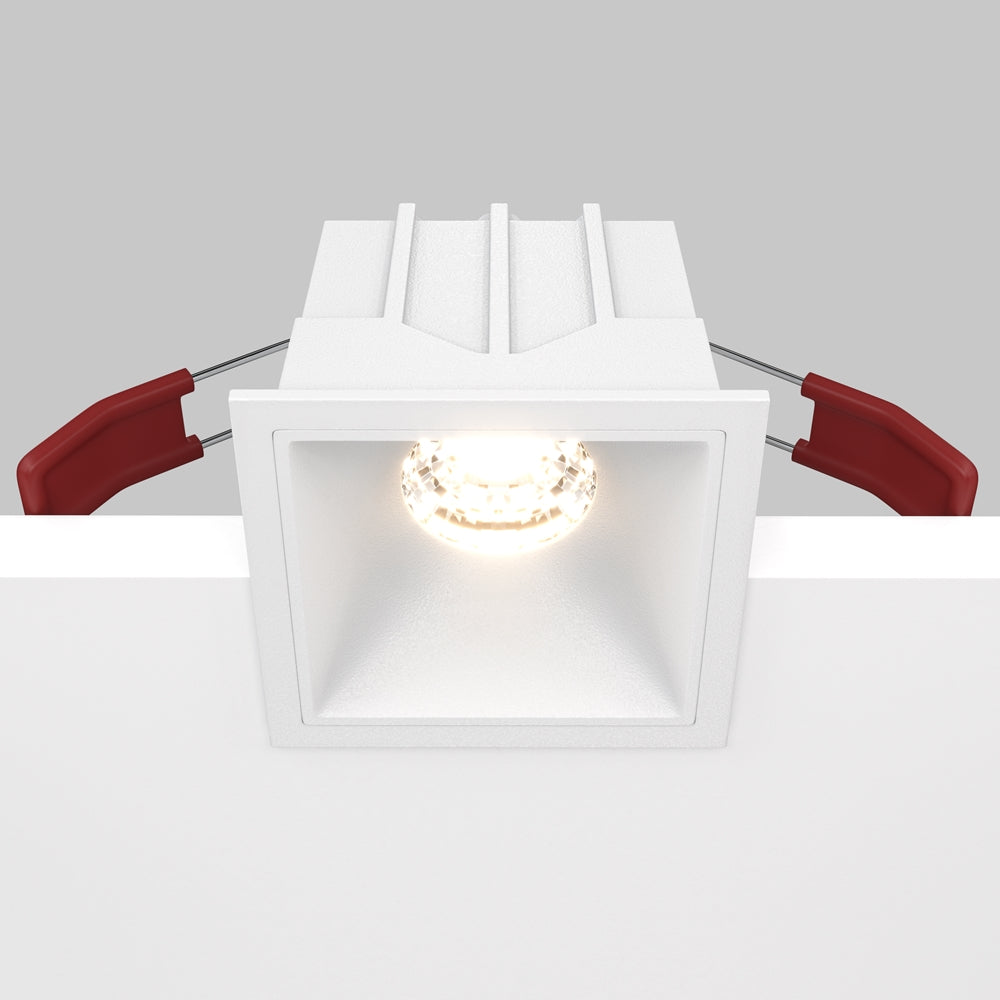 Maytoni downlight Alfa LED 10W 36° vgradna kvadratna svetilka, bela