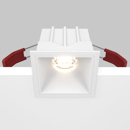 Maytoni downlight Alfa LED 10W 36° vgradna kvadratna svetilka, bela