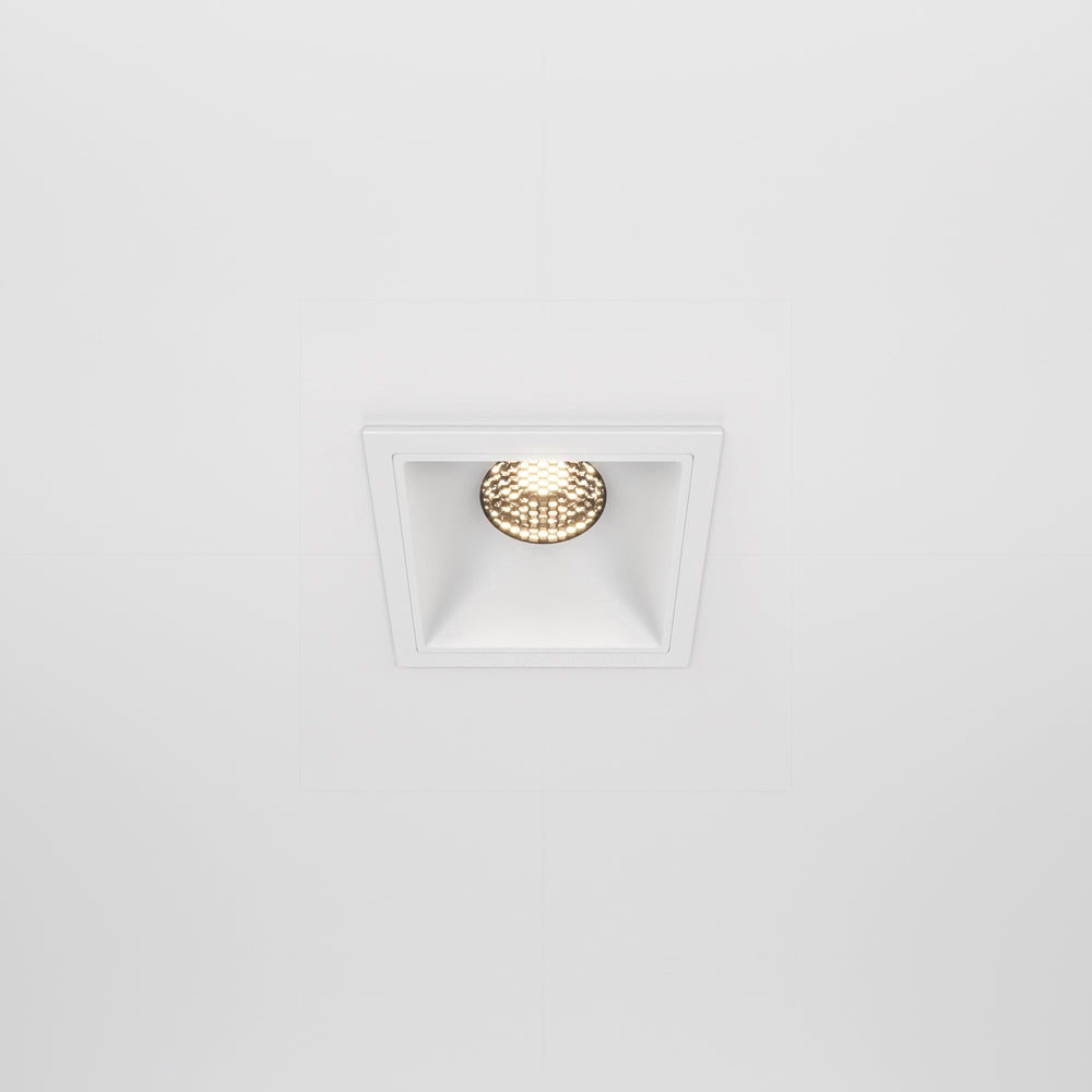 Maytoni downlight Alfa LED 10W 36° vgradna kvadratna svetilka, bela