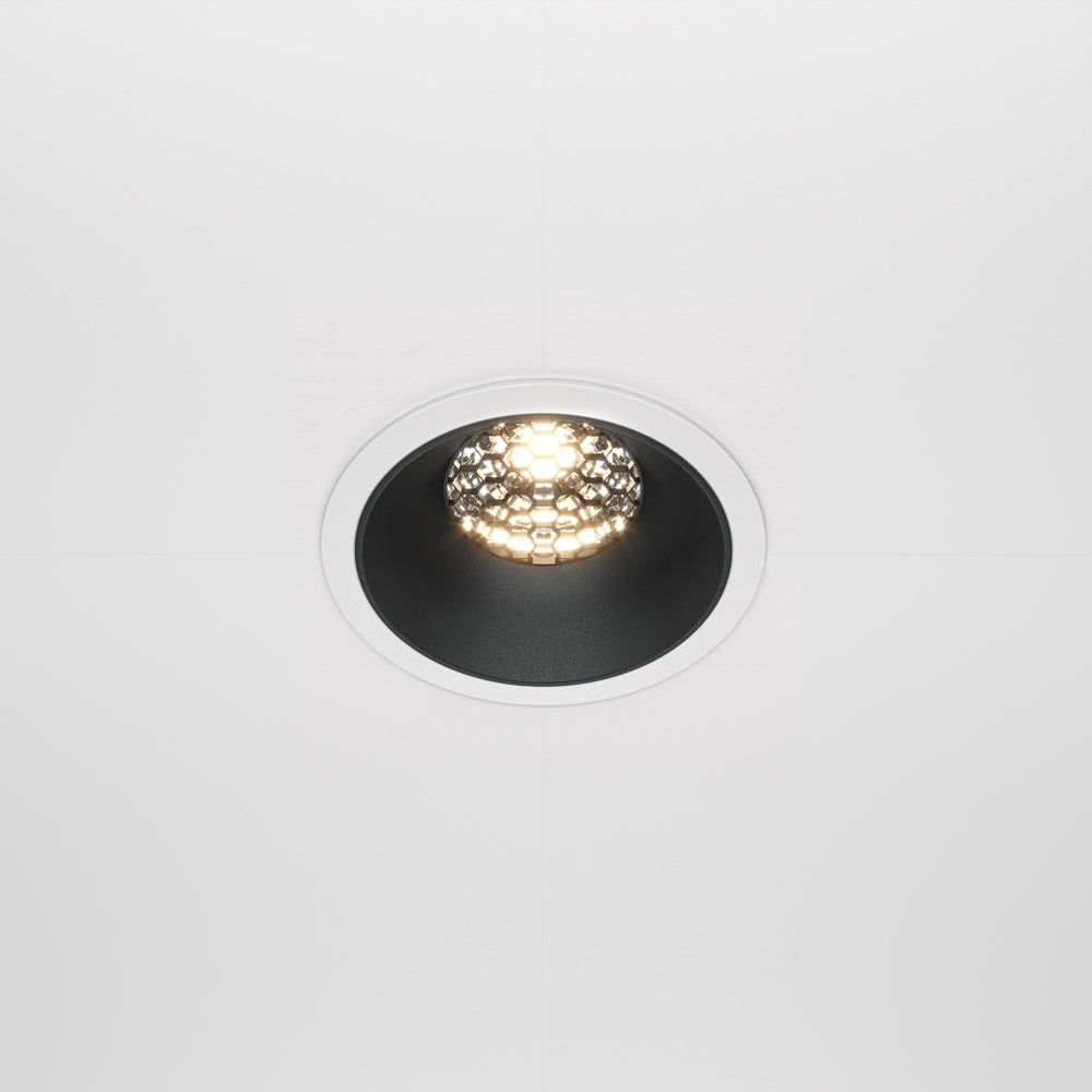 Maytoni downlight Alfa LED 36° vgradna okrogla svetilka, črna