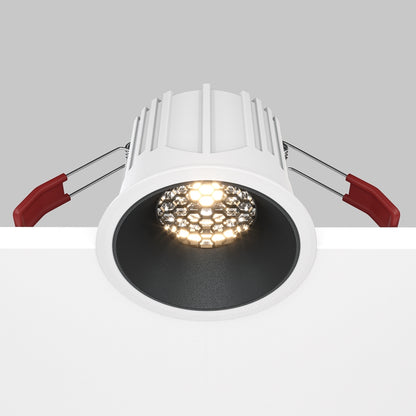 Maytoni downlight Alfa LED 36° vgradna okrogla svetilka, črna