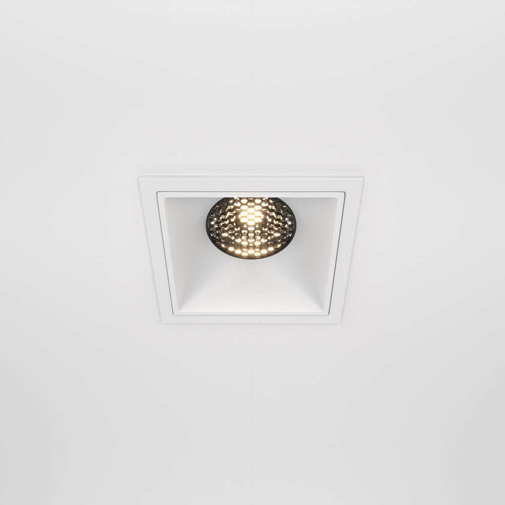 Maytoni downlight Alfa LED 15W 36° vgradna kvadratna svetilka, bela