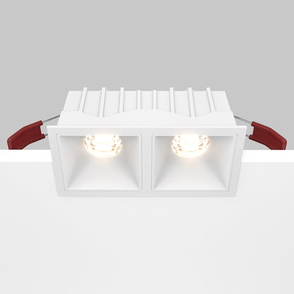 Maytoni downlight Alfa LED 10W 36° vgradna kvadratna svetilka, bela