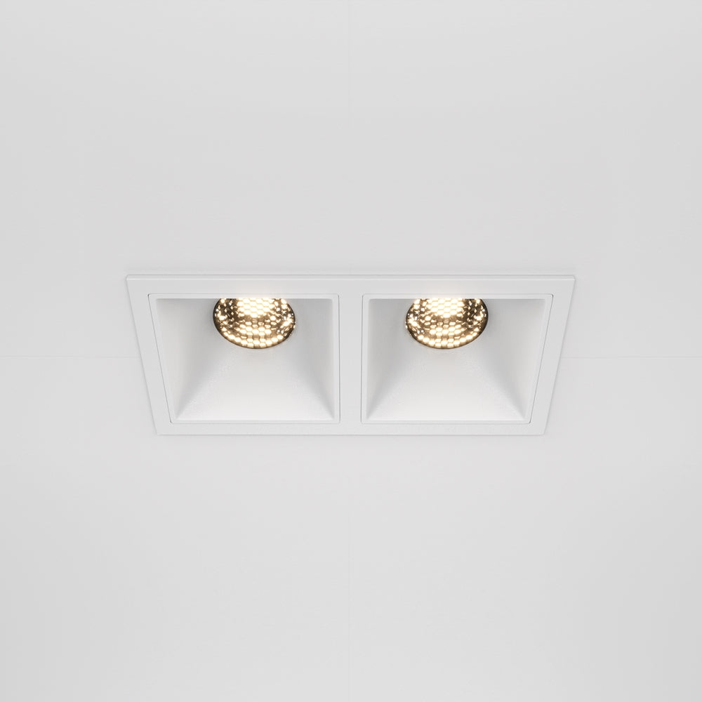 Maytoni downlight Alfa LED 10W 36° vgradna kvadratna svetilka, bela