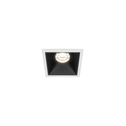 Maytoni downlight Alfa LED 10W 36° vgradna kvadratna svetilka, črna