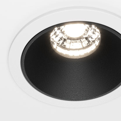 Maytoni downlight Alfa LED 36° vgradna okrogla svetilka, črna