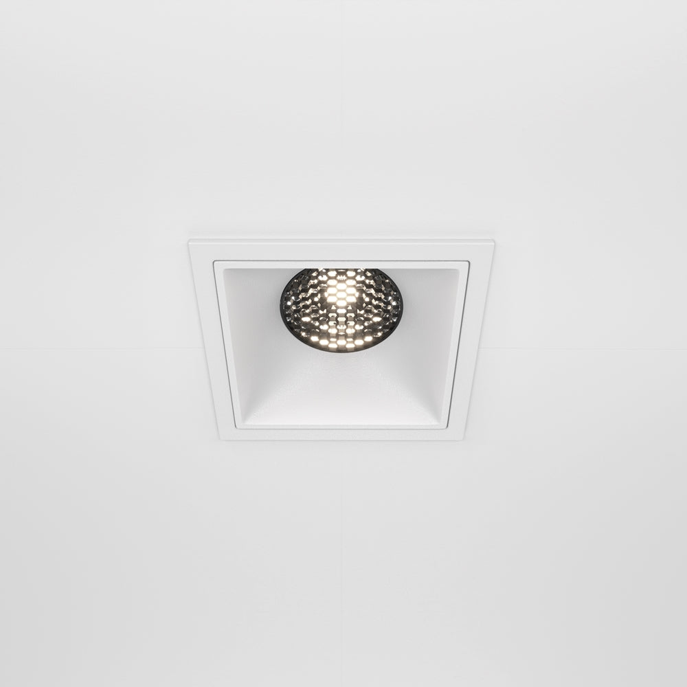 Maytoni downlight Alfa LED 15W 36° vgradna kvadratna svetilka, bela