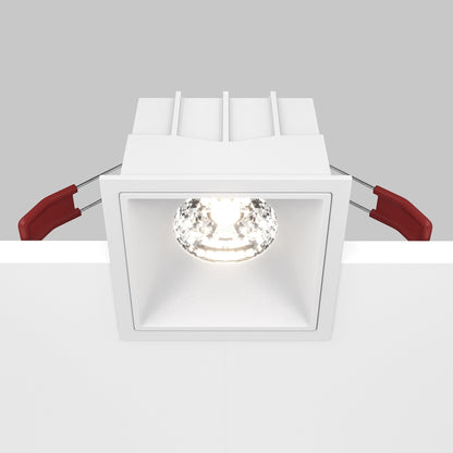 Maytoni downlight Alfa LED 15W 36° vgradna kvadratna svetilka, bela