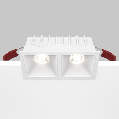 Maytoni downlight Alfa LED 10W 36° vgradna kvadratna svetilka, bela