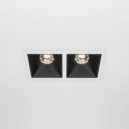 Maytoni downlight Alfa LED 10W 36° vgradna kvadratna svetilka, črna