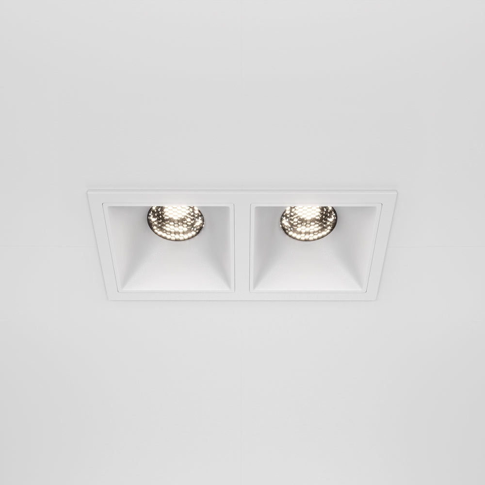 Maytoni downlight Alfa LED 10W 36° vgradna kvadratna svetilka, bela