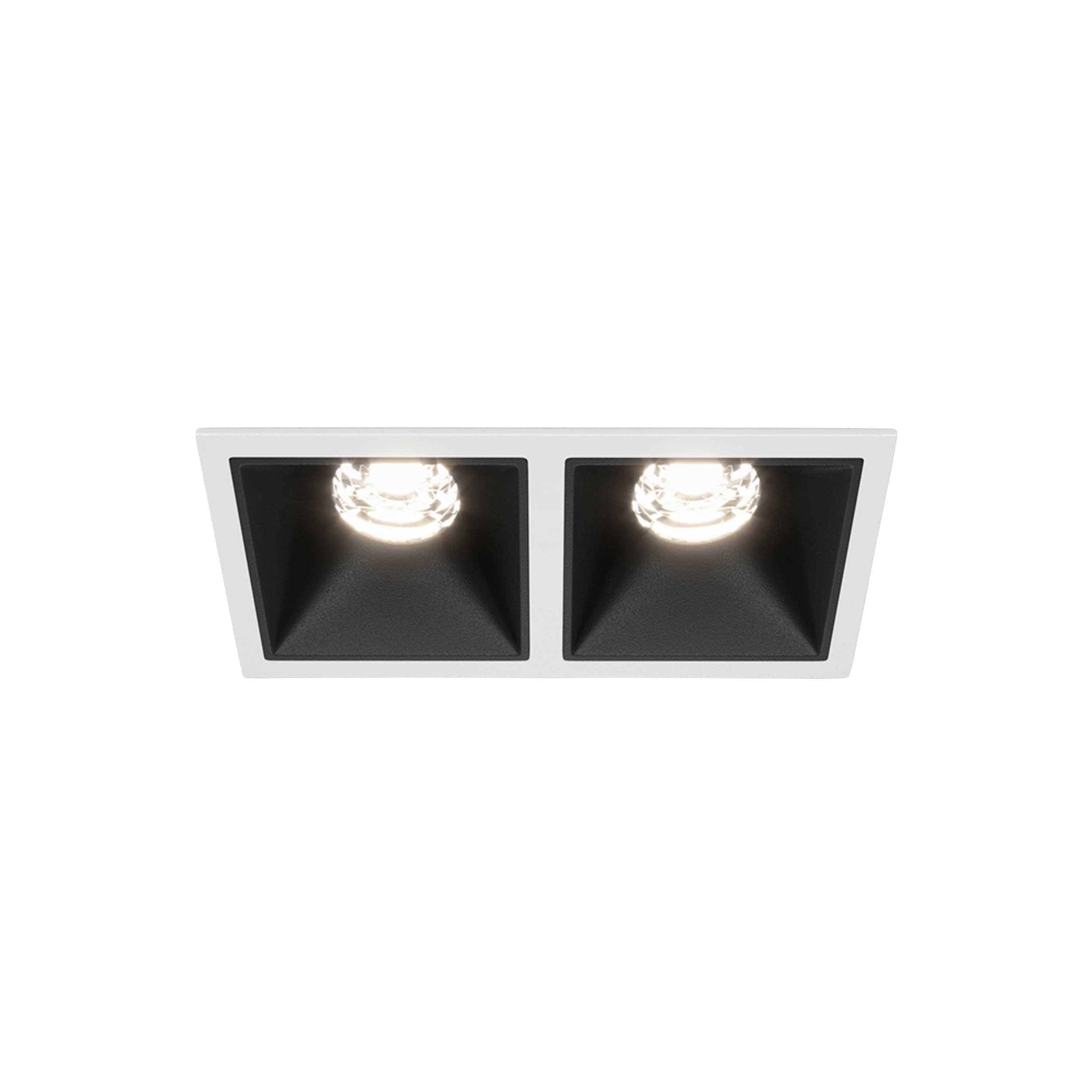 Maytoni downlight Alfa LED 10W 36° vgradna kvadratna svetilka, črna