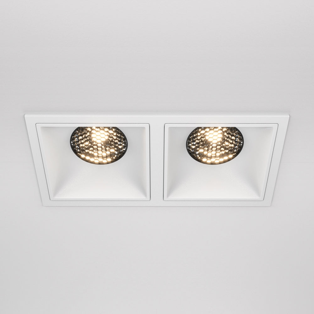 Maytoni downlight Alfa LED 15W 36° vgradna kvadratna svetilka, bela