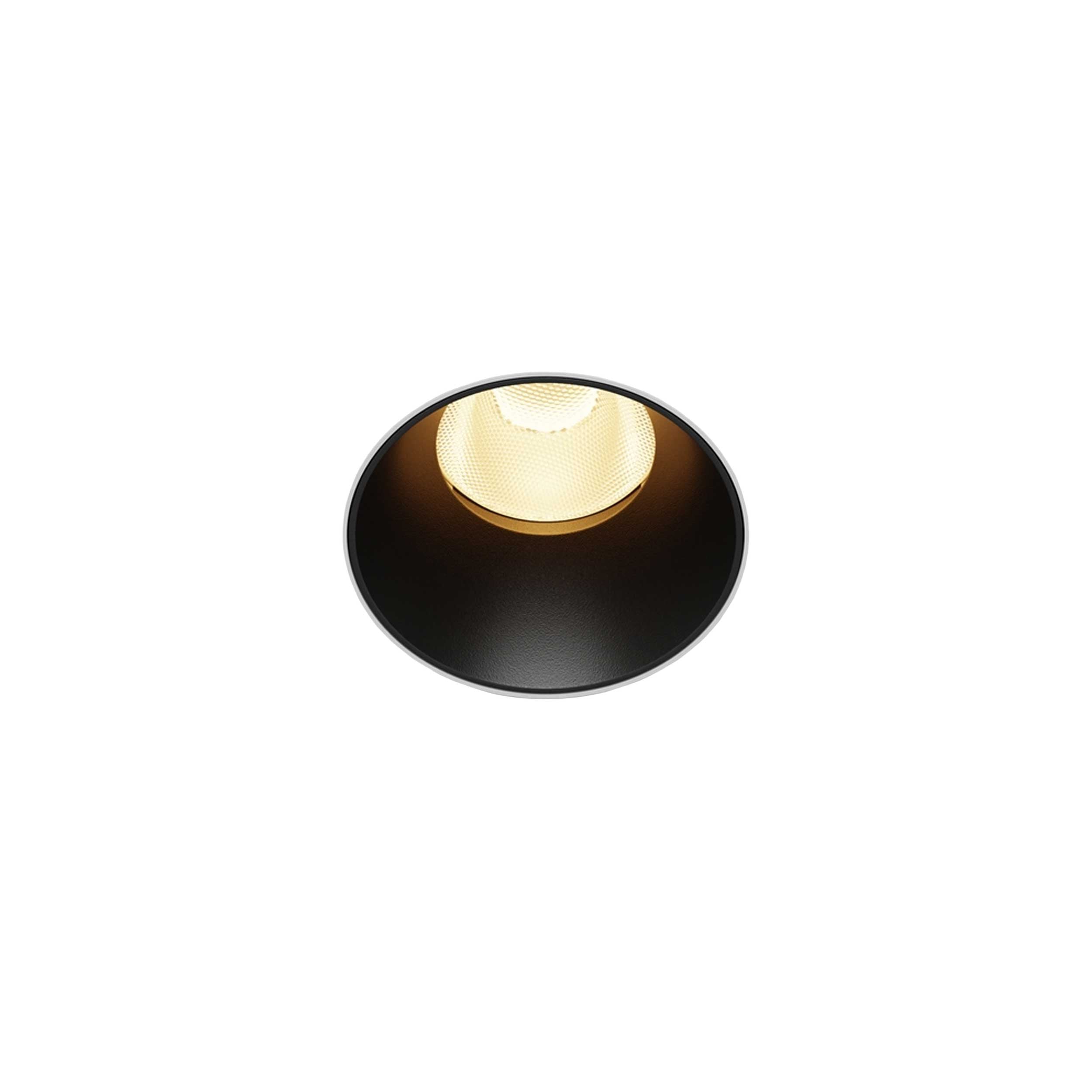Maytoni downlight Dip LED 50° vgradna okrogla svetilka, črna