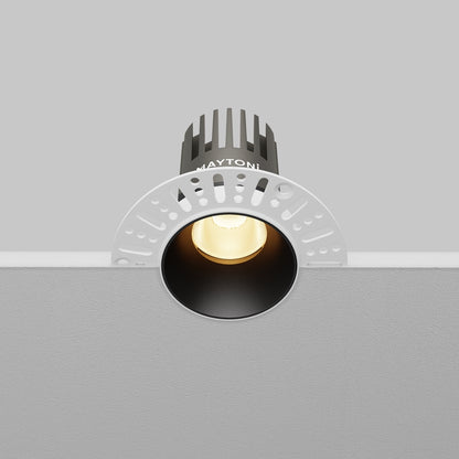 Maytoni downlight Dip LED 50° vgradna okrogla svetilka, črna