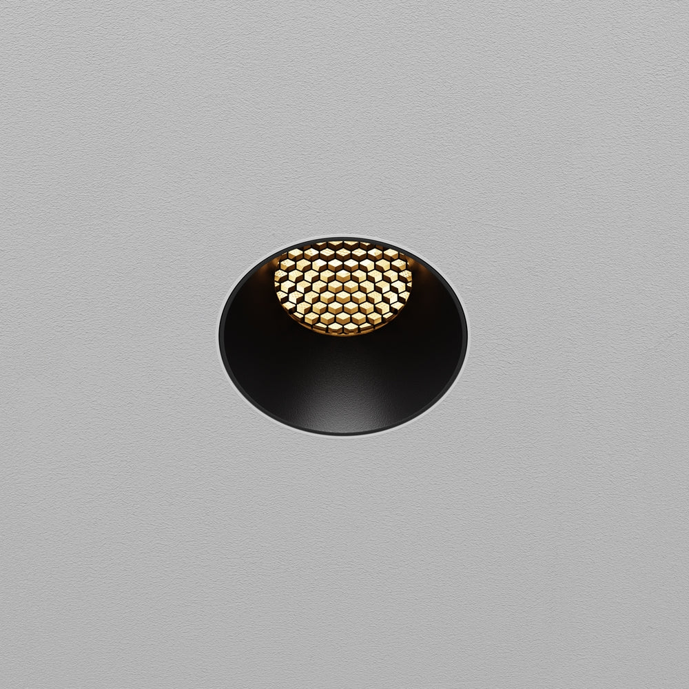 Maytoni downlight Dip LED 50° vgradna okrogla svetilka, črna