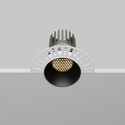 Maytoni downlight Dip LED 50° vgradna okrogla svetilka, črna