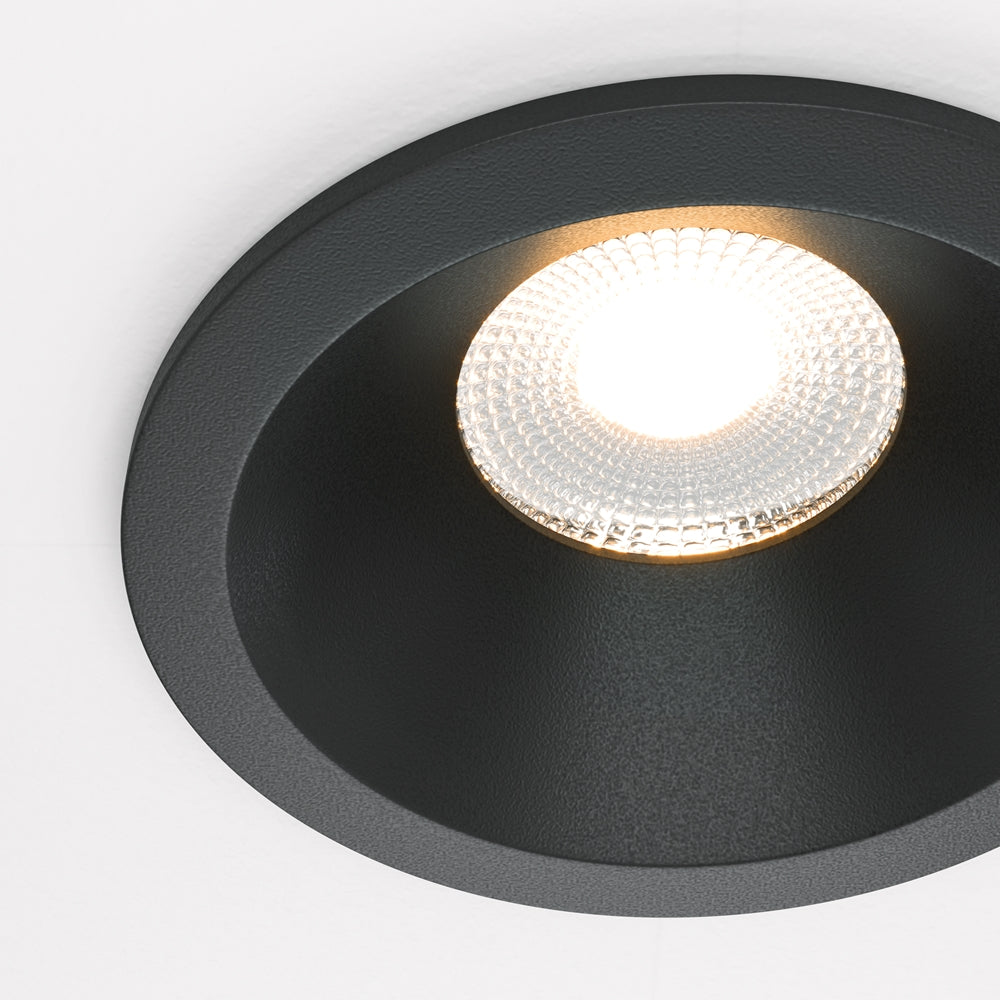 Maytoni downlight Zoom LED 60° vgradna okrogla svetilka, črna