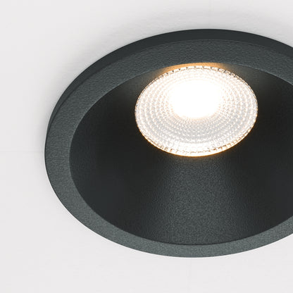 Maytoni downlight Zoom LED 60° vgradna okrogla svetilka, črna