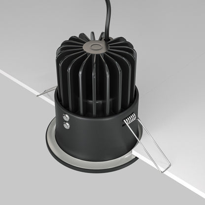 Maytoni downlight Zoom LED 60° vgradna okrogla svetilka, črna